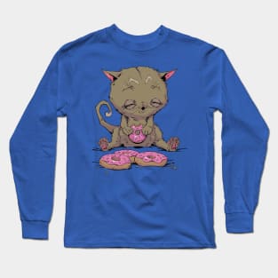 Donut Cat Long Sleeve T-Shirt